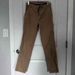 Boys Nordstrom Tan Chinos slim stretch flat front size 16